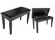 Samick Ebony Piano Bench Vinyl Top