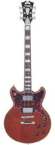 D'Angelico Deluxe Brighton Guitar in Matte Walnut