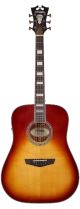 D'Angelico Premier Lexington Acoustic Guitar Iced Tea Burst