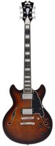 D'Angelico Premier Mini DC Brown Burst (2023 Model)