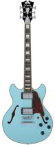 D'Angelico Premier DC Mini Guitar in Sky Blue