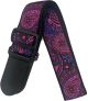 Custom JK258-8 Purple/Pink Floral Guitar Strap