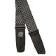 Lock-It Straps Professional Gig Series 2-inch Silver Checker Poly Strap