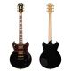 D'angelico Deluxe Brighton Electric Guitar in Black