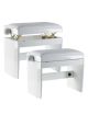 Dexibell Adjustable Wooden Bench in White Polish