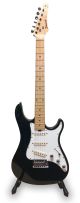 Samick NSST-100s electric guitar in black