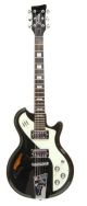 Italia Mondial Deluxe Electric Guitar in Black