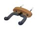 Stagg Short Guitar Wall Hanger Wood Oval Base