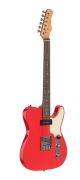 STAGG VINTAGE SERIES TL STYLE FIESTA RED