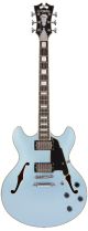 D'Angelico Premier DC Boardwalk Electric Guitar in Metallic Iced Blue