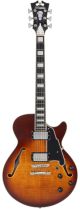 D'Angelico Premier SS Dark Iced Tea Burst (2023 Model)